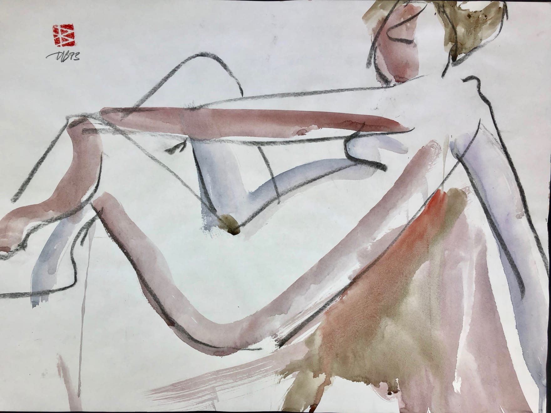 Freeman W. Butts, Figurative Artwork by Freeman W. Butts (1928-1998), 1993