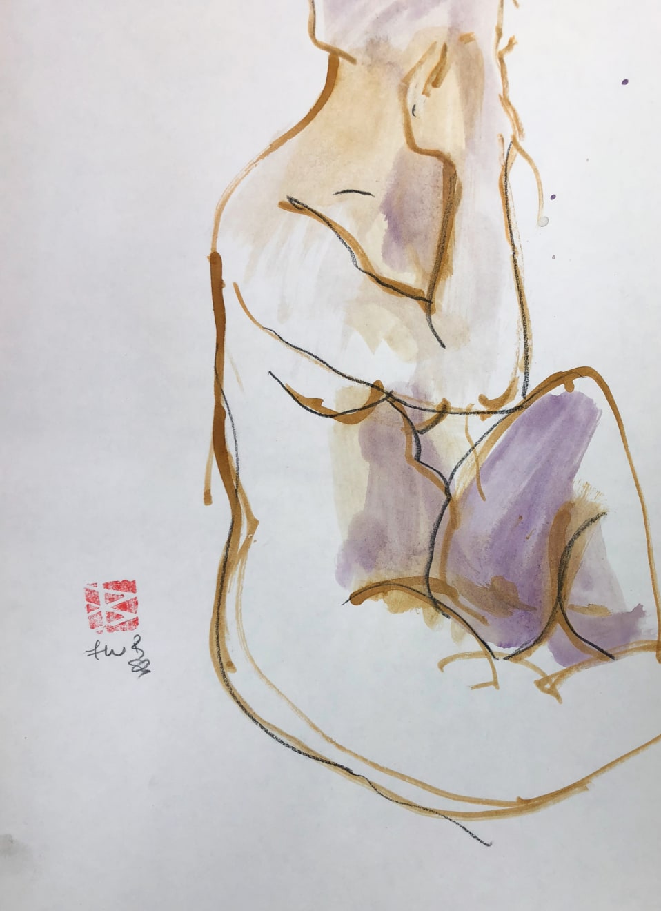 Freeman W. Butts, Figurative Artwork by Freeman W. Butts (1928-1998), 1990s