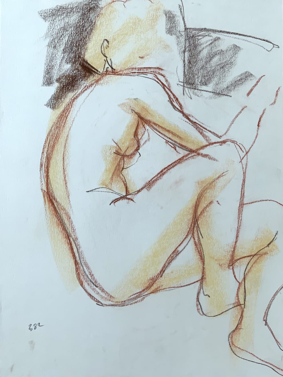 Freeman W. Butts, Sepia Lines, 1982