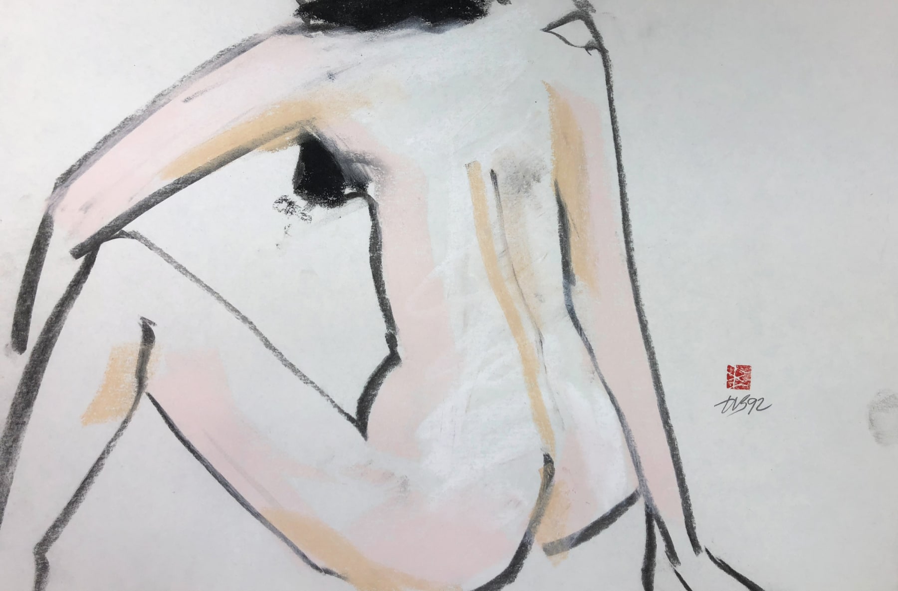 Freeman W. Butts, Figurative Artwork by Freeman W. Butts (1928-1998), 1990s