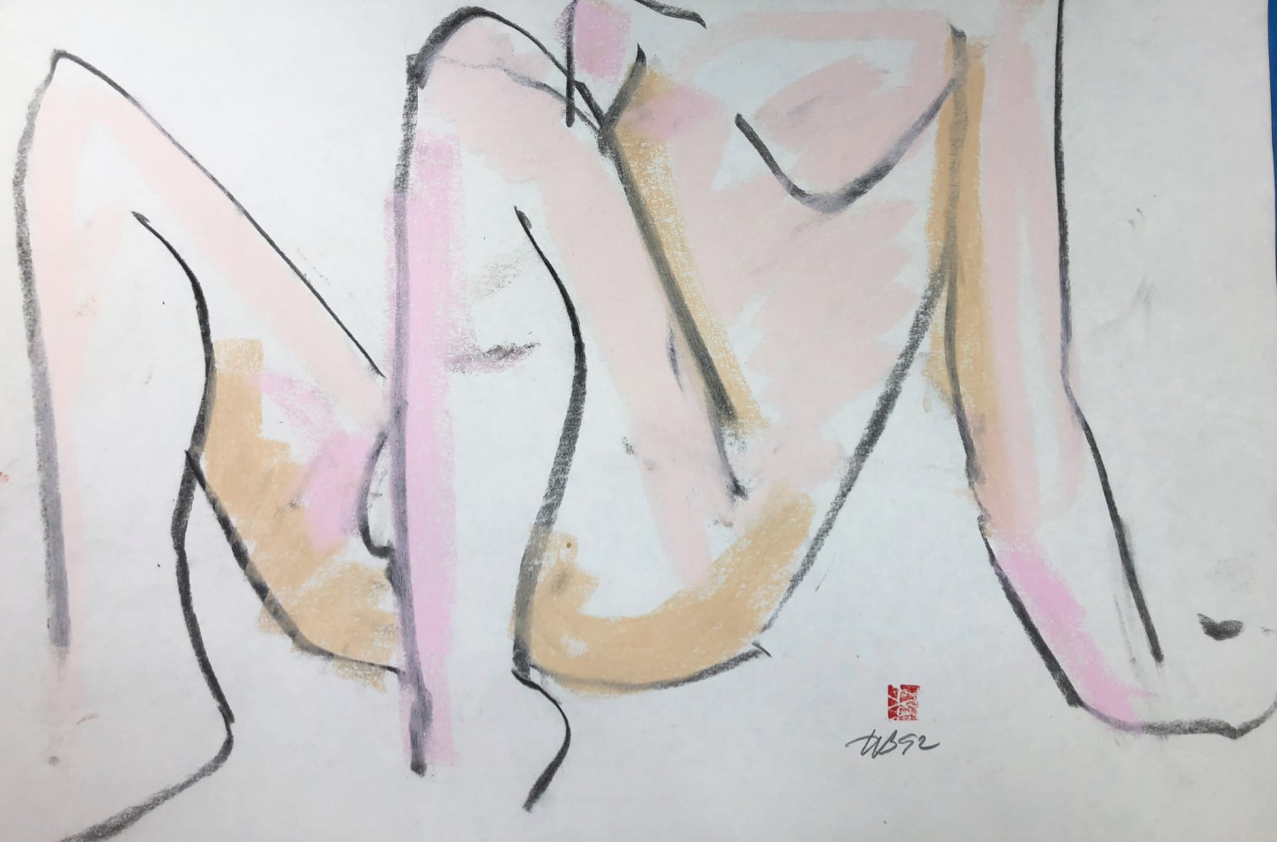 Freeman W. Butts, Figurative Artwork by Freeman W. Butts (1928-1998), 1990s