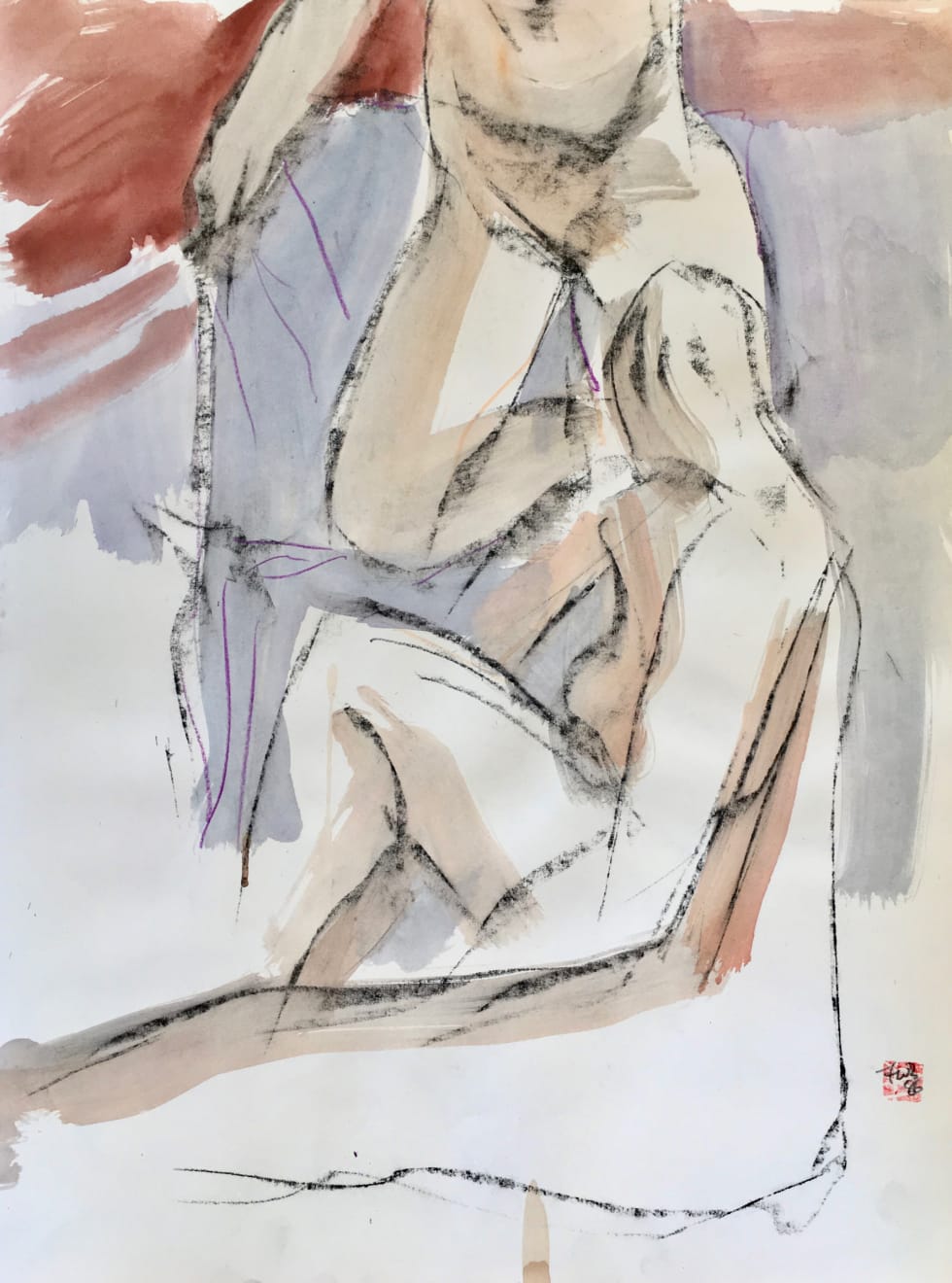 Freeman W. Butts, Two with a Sofa, 1983