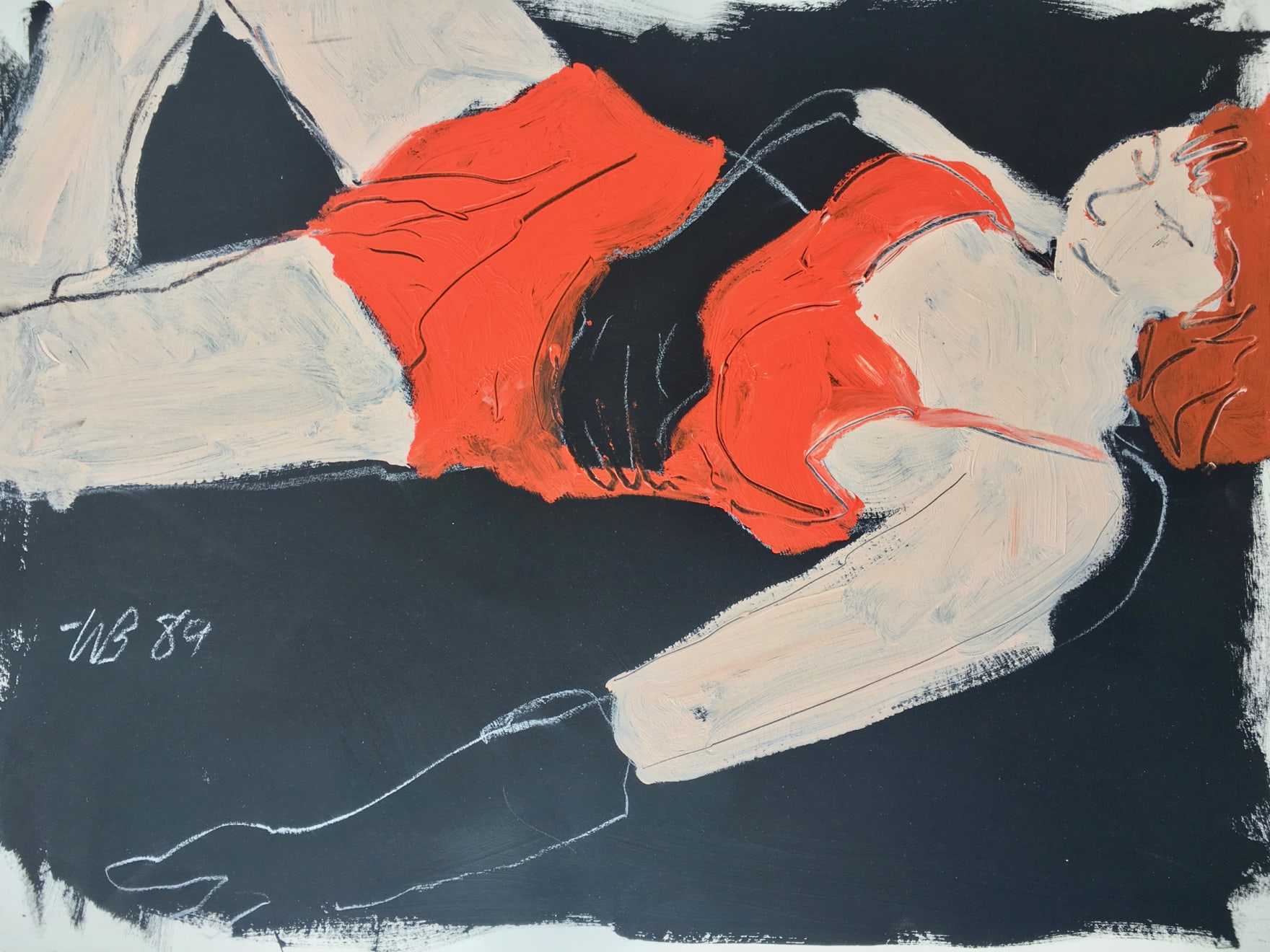 Freeman W. Butts, Untitled: Orange Bodice with Gloves