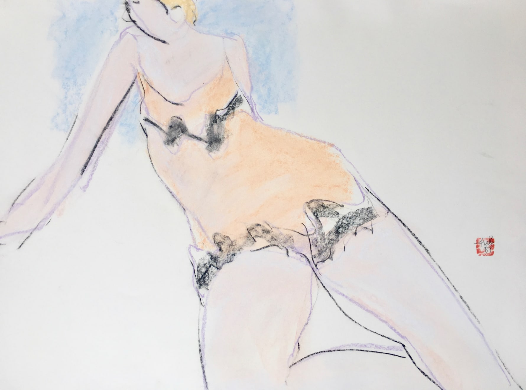 Freeman W. Butts, Untitled Studio Artwork by Freeman W. Butts (1928-1998)