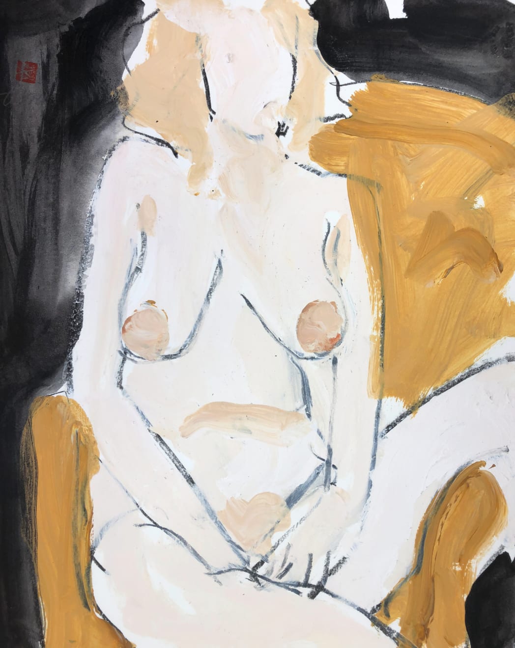 Freeman W. Butts, Figurative Artwork by Freeman W. Butts (1928-1998), 1990