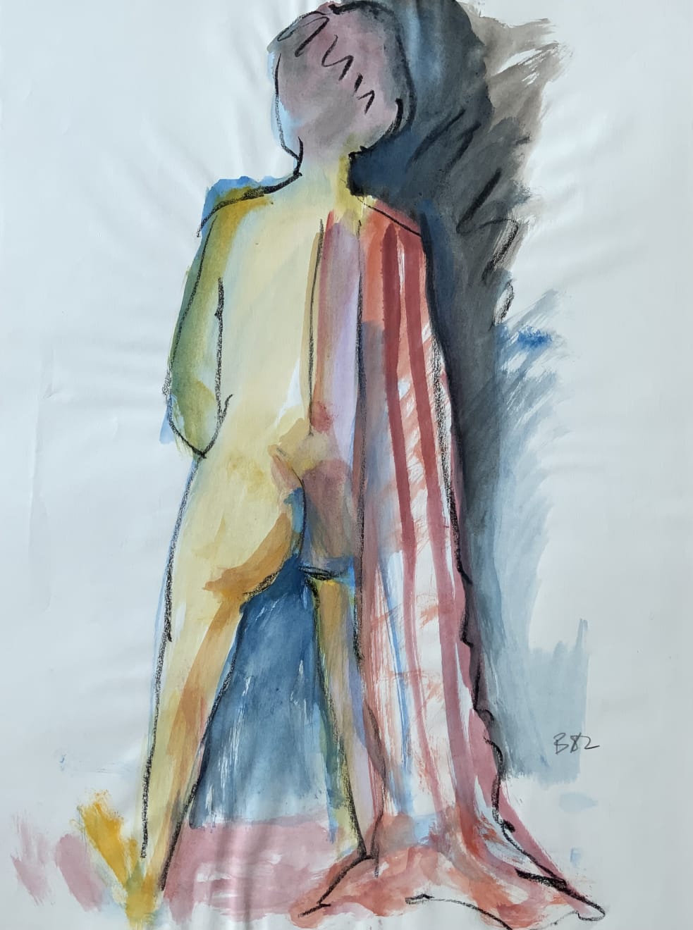 Freeman W. Butts, Stripped Towel, 1982