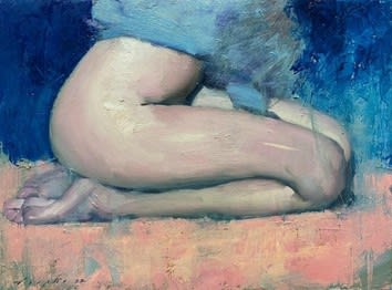 Malcolm Liepke, Sitting (Nude Torso), 2022