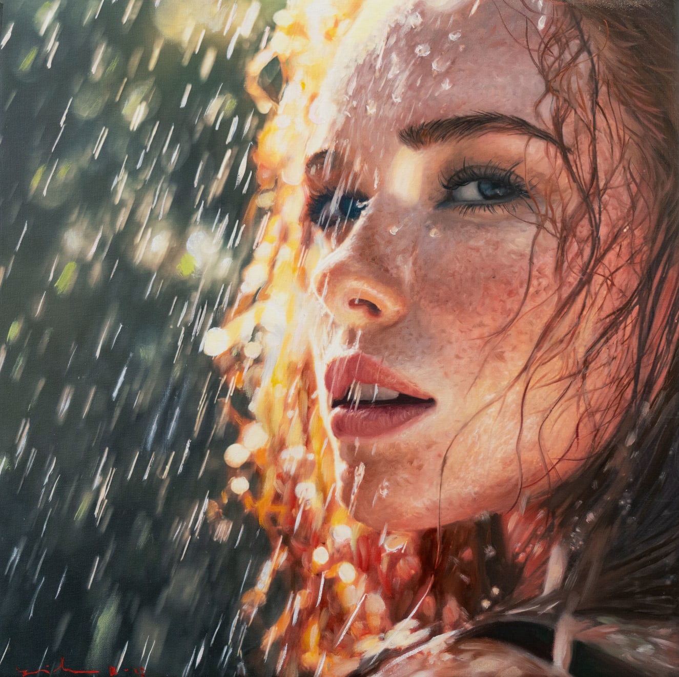 Yigal Ozeri, Drenched, 2025