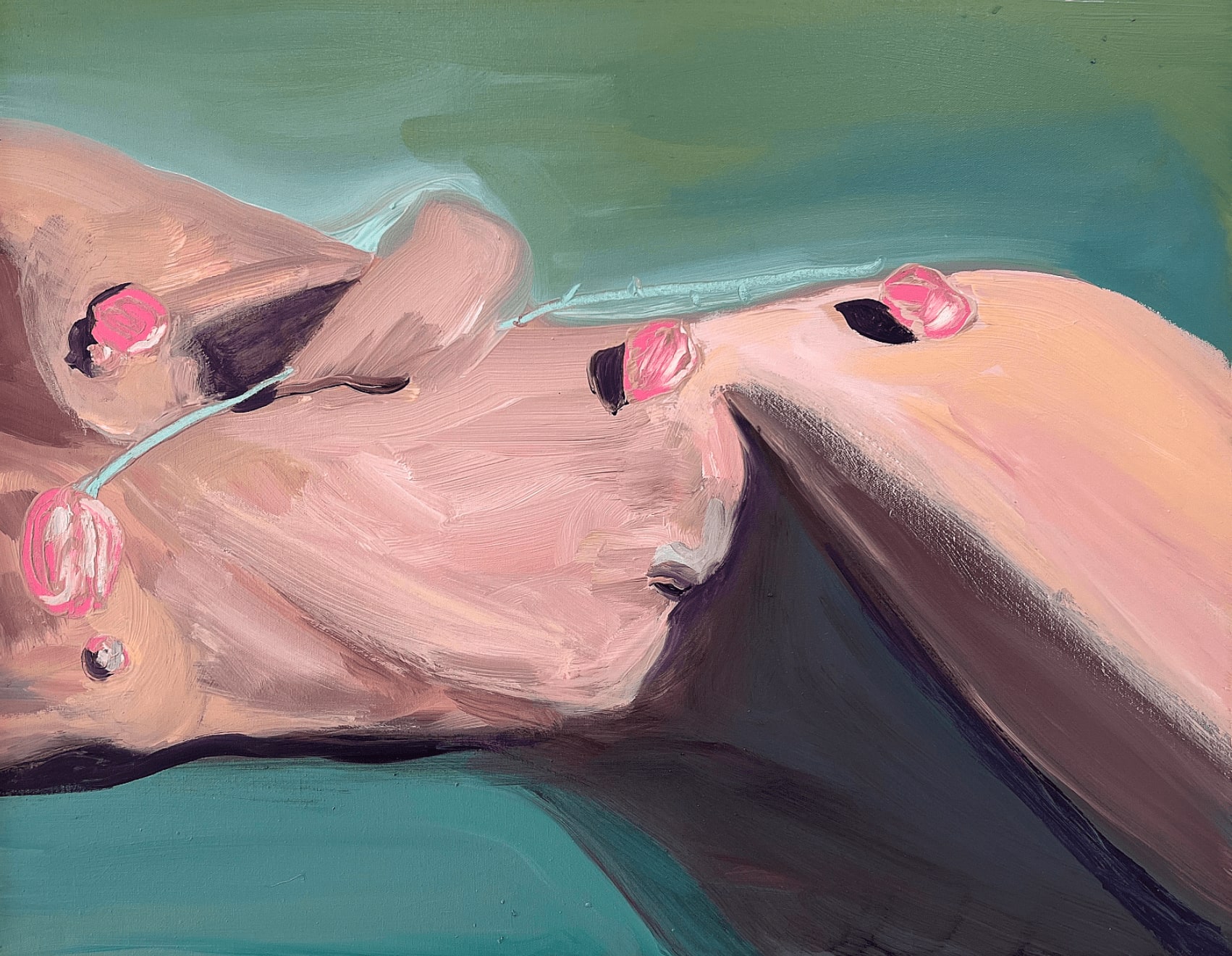 Claudia Doring Baez, My Brother's Mind, Adolfo Doring - Nude & Rose, 2024