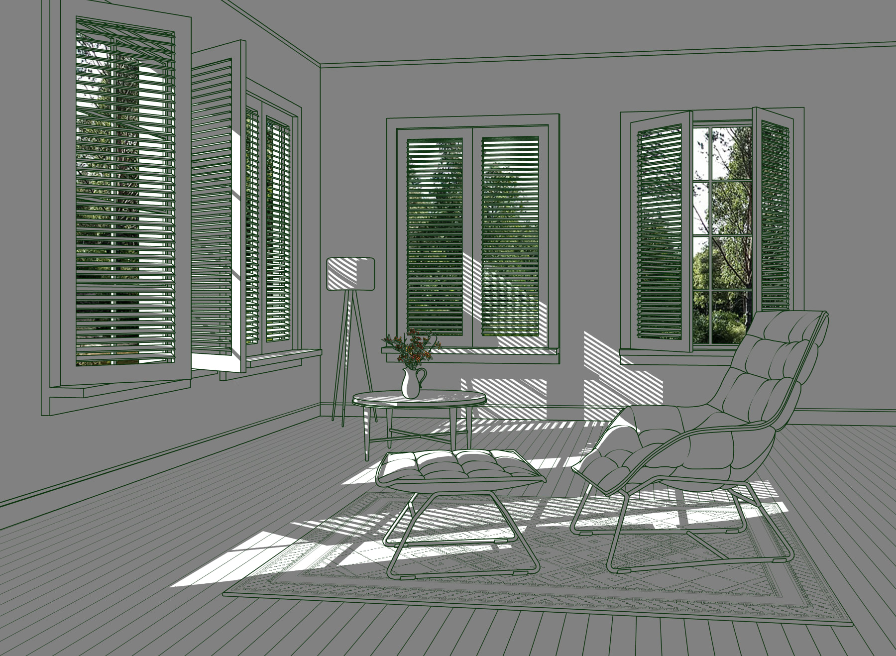 Hwang Seontae, The Space with Sunshine III, 2022