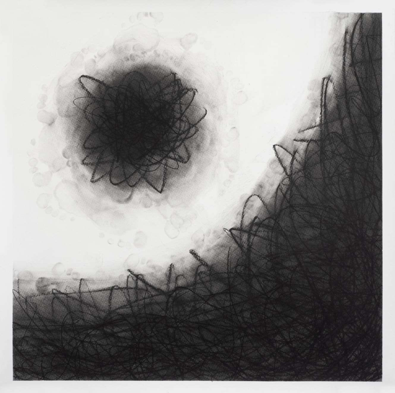 M.Lohrum, Black Field: Feet Drawings Series #11, 2023