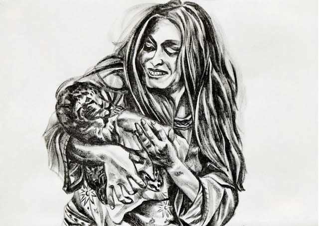 Marta Beltrán, Mothering a Tiger, 2018