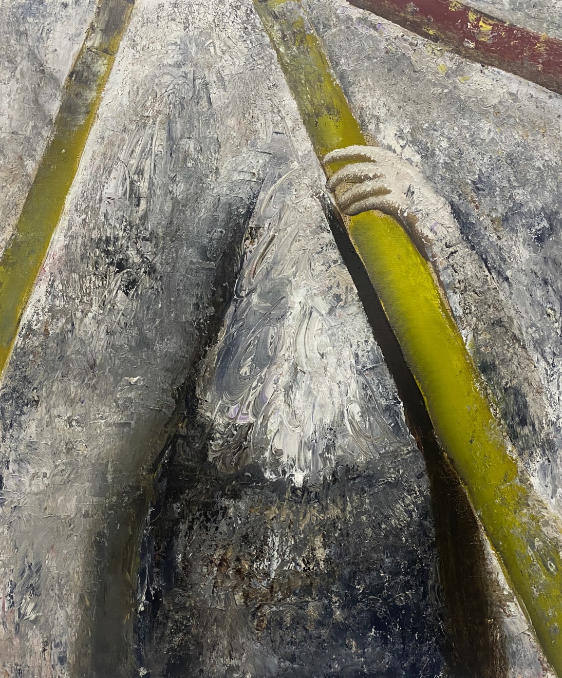 Jisan Ahn, Behind the yellow pillar, 2023