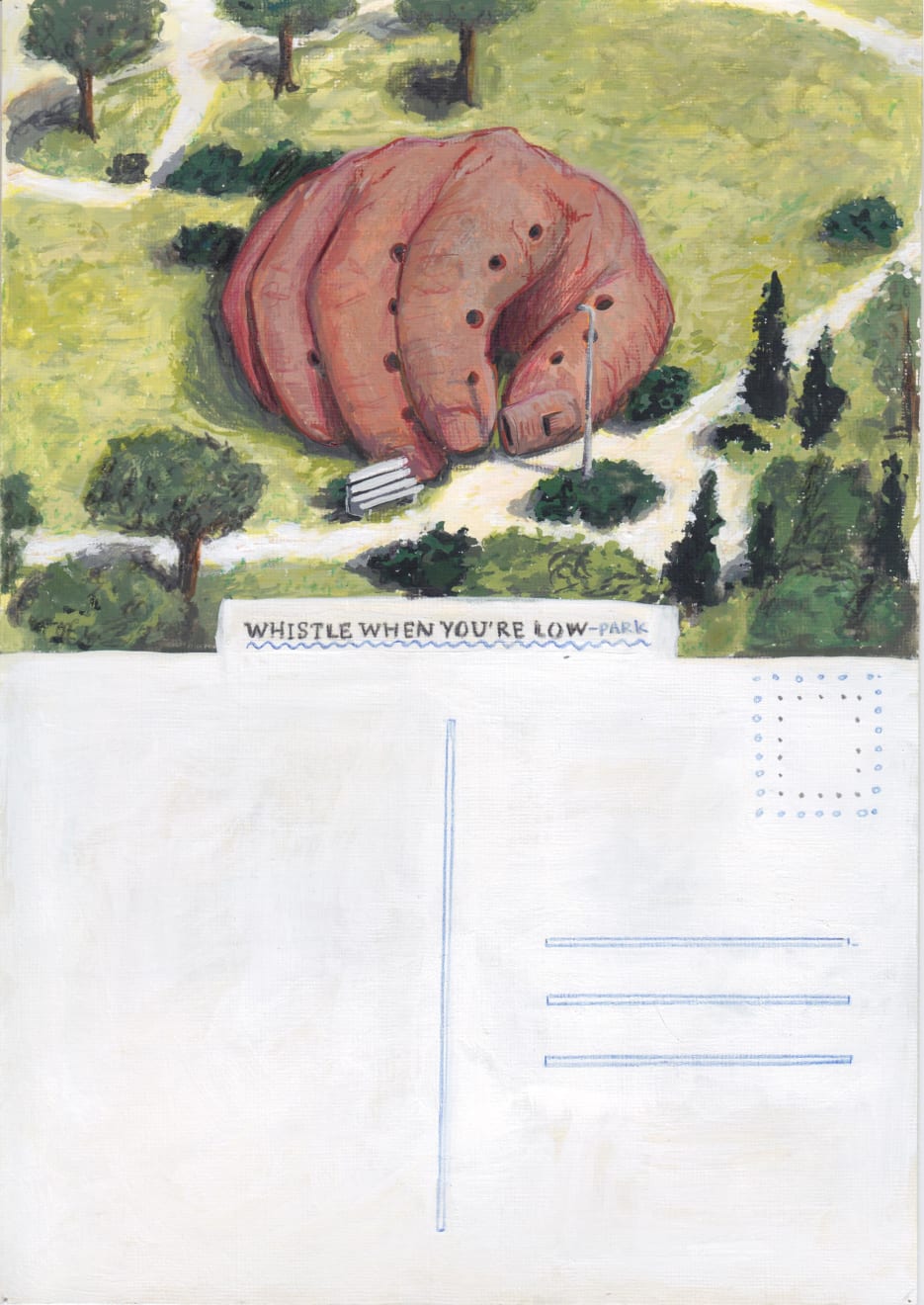 Toni van Tiel, Whistle when you're low park, 2019