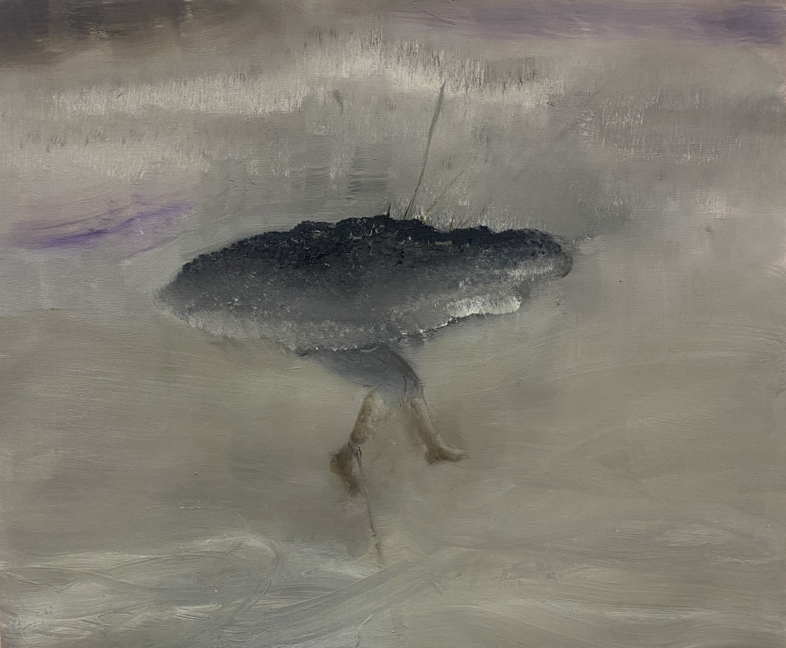 Jisan Ahn, Hiding into the dark cloud, 2023