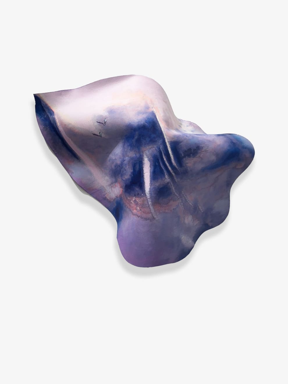 Sculptural painting by Bechir Boussandel entitled De l'autre côté de la montagne on view at GALERIE FARAH FAKHRI, Abidjan, Ivory Coast