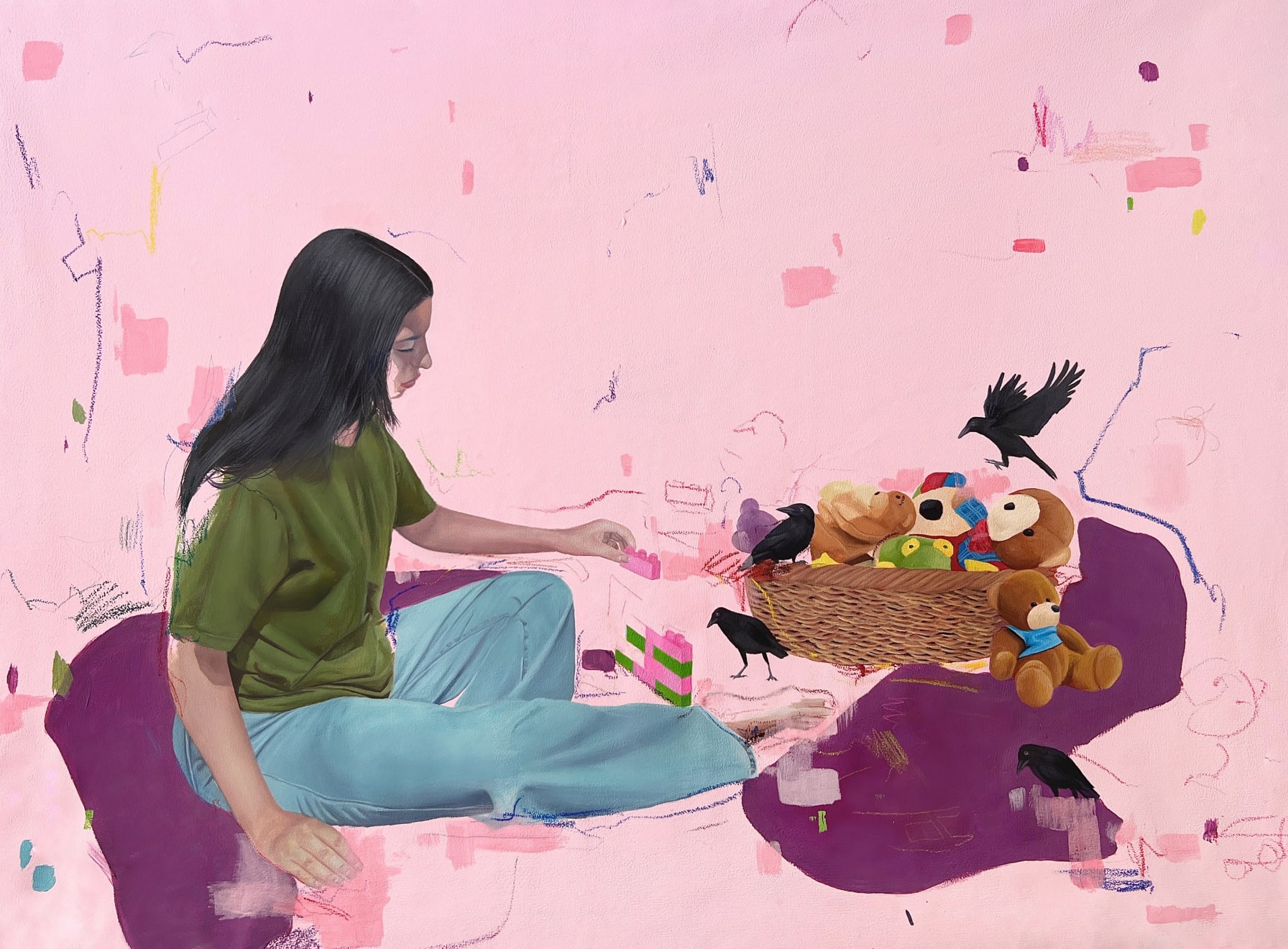 RAHMA LHOUSSIG, Through the dusty walls, 2023