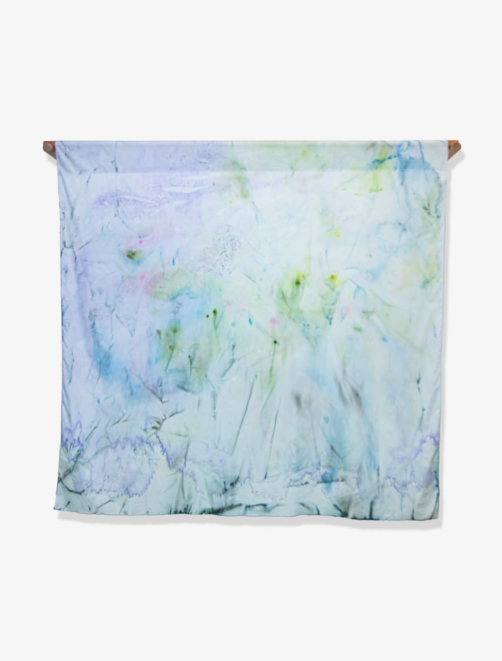 Work on fabric by Agnes Waruguru on view at GALERIE FARAH FAKHRI in Abidjan