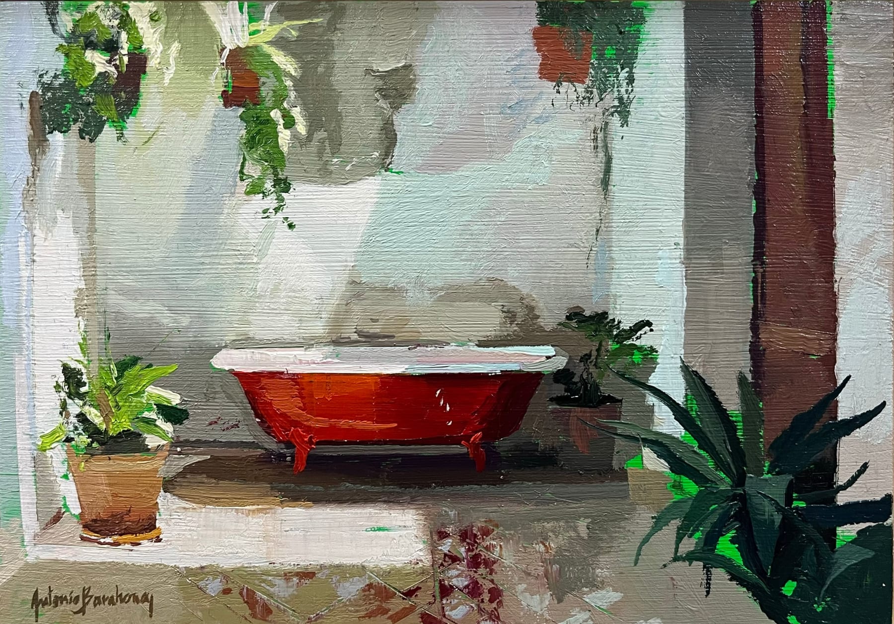 Antonio Barahona, La Bañera Roja, 2025