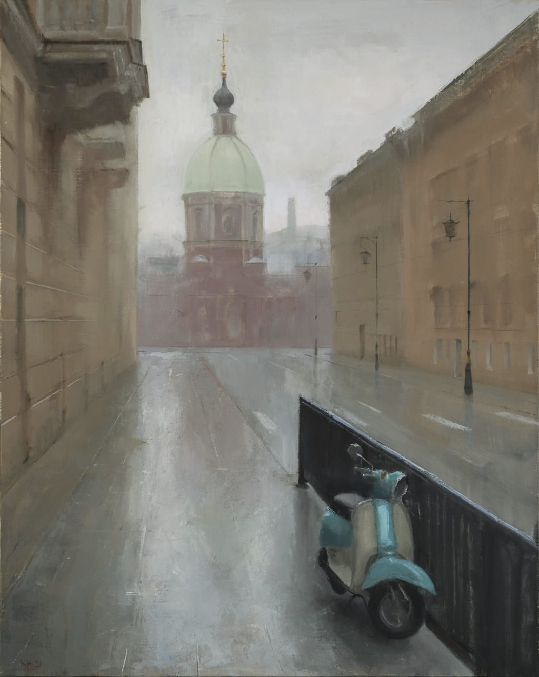 Kenny Harris, St. Petersburg streetscene I, 2021