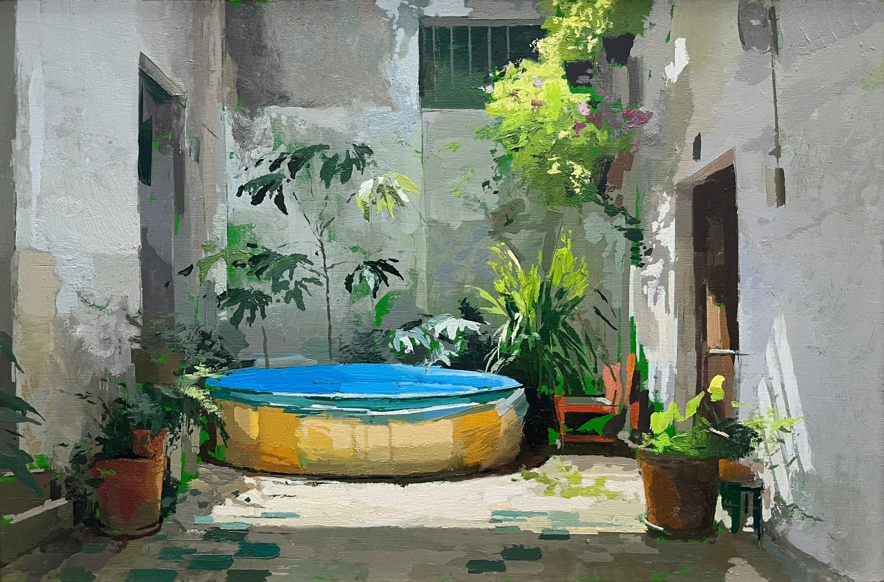 Antonio Barahona, La Piscina Amarilla, 2024