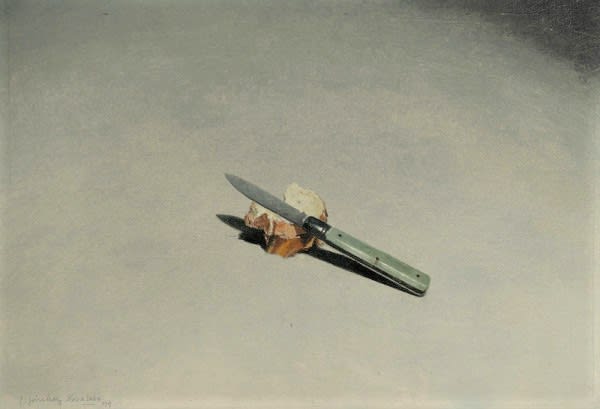 Joseba Sánchez Zabaleta, Velo on the moon (navaja y pan), 2019