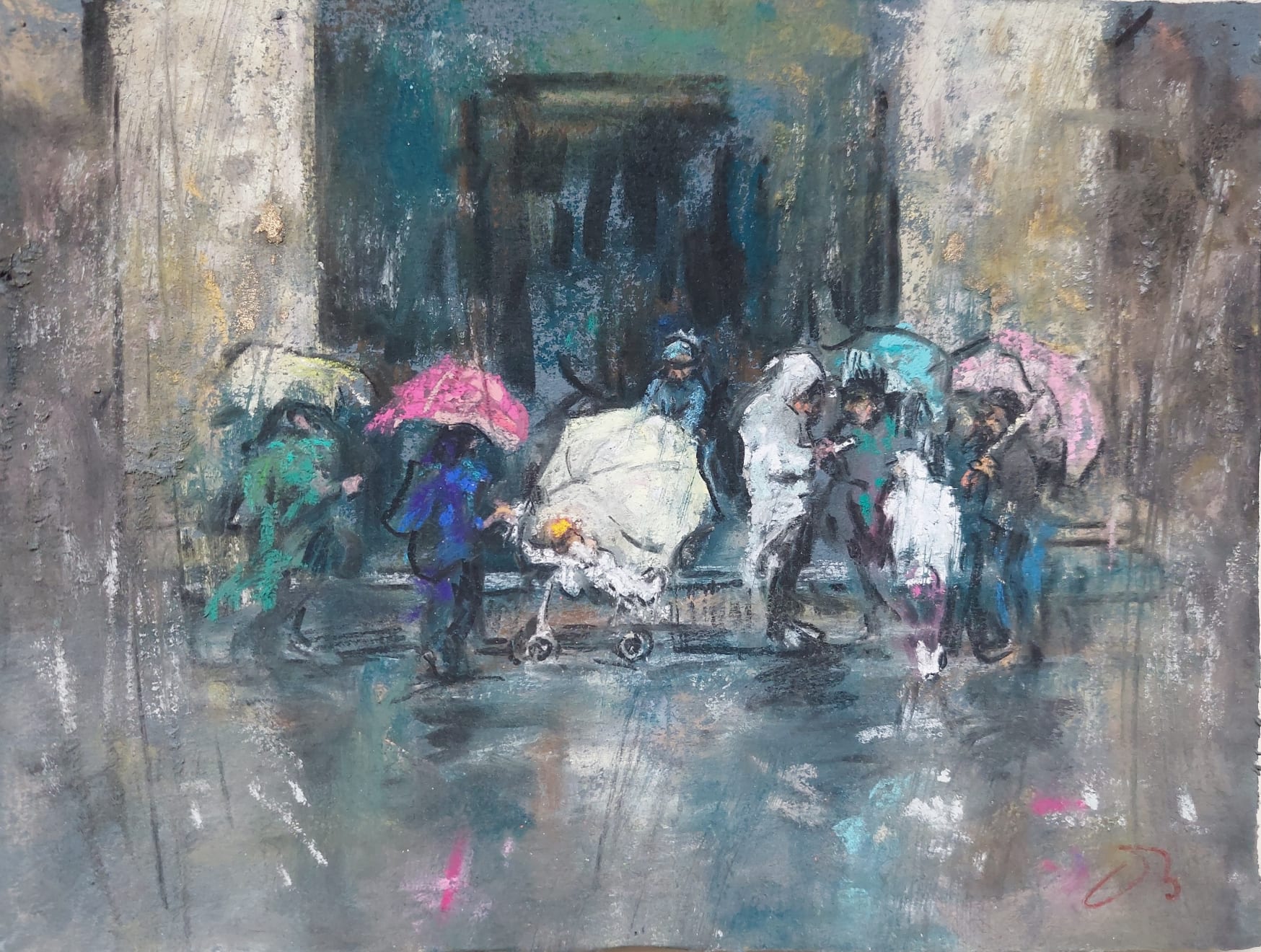 Onno Boerwinkel, Downpour in Napels, 2024