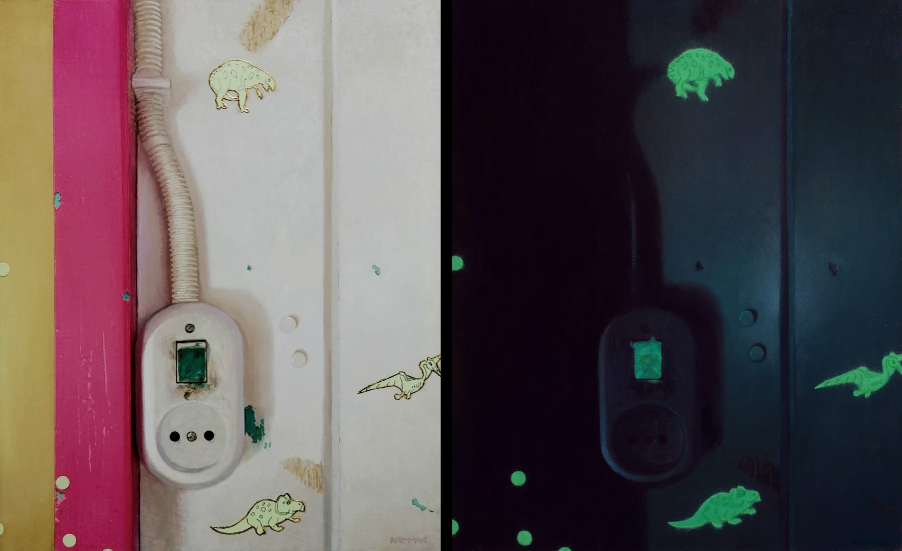 Stijn Rietman, Youth Bedroom Fragment (Diptych), 2022