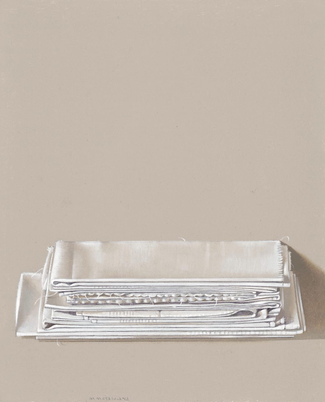 Antonio Matallana, Linge et mouchoirs allongés, 2024