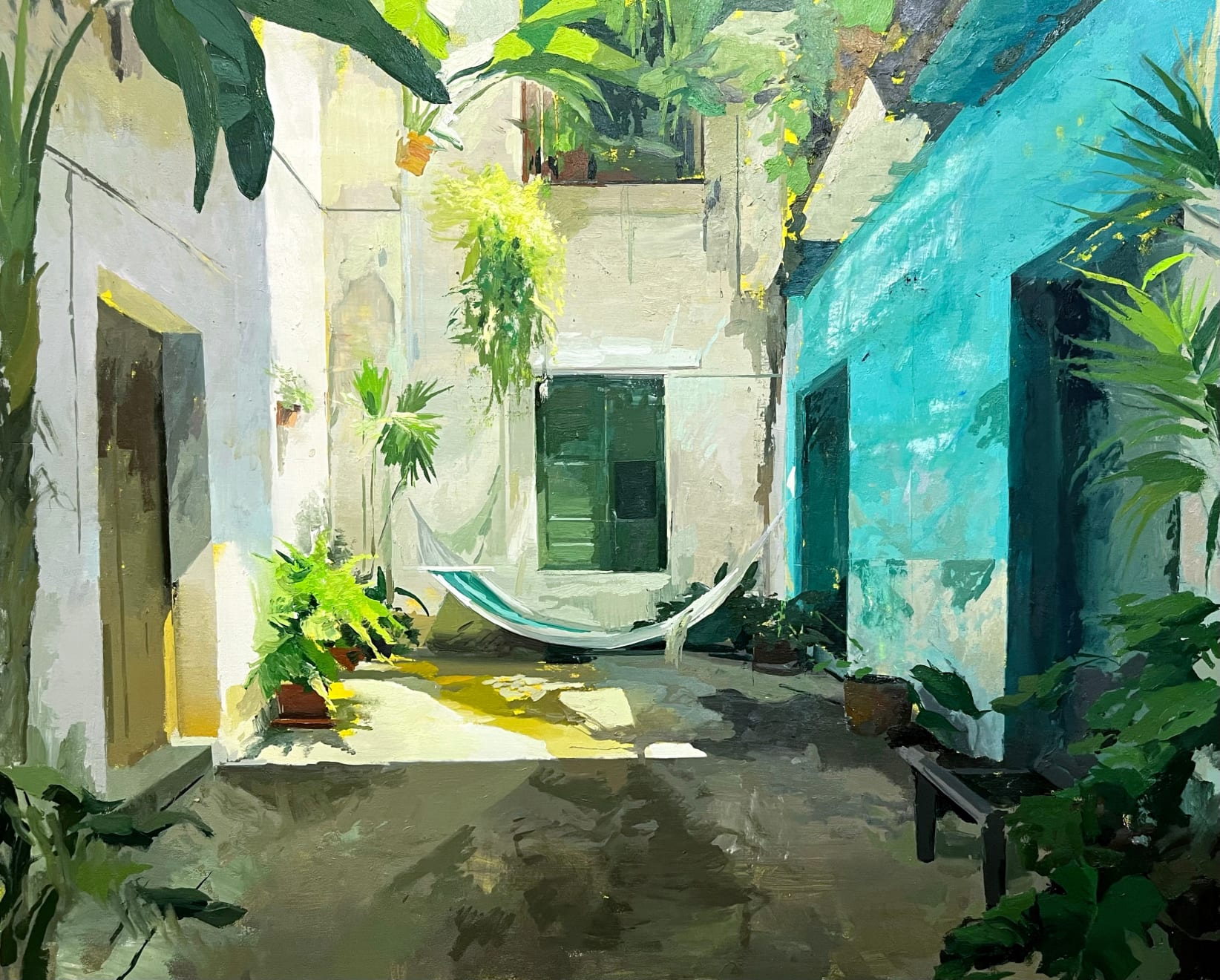 Antonio Barahona, La hamaca verde, 2024