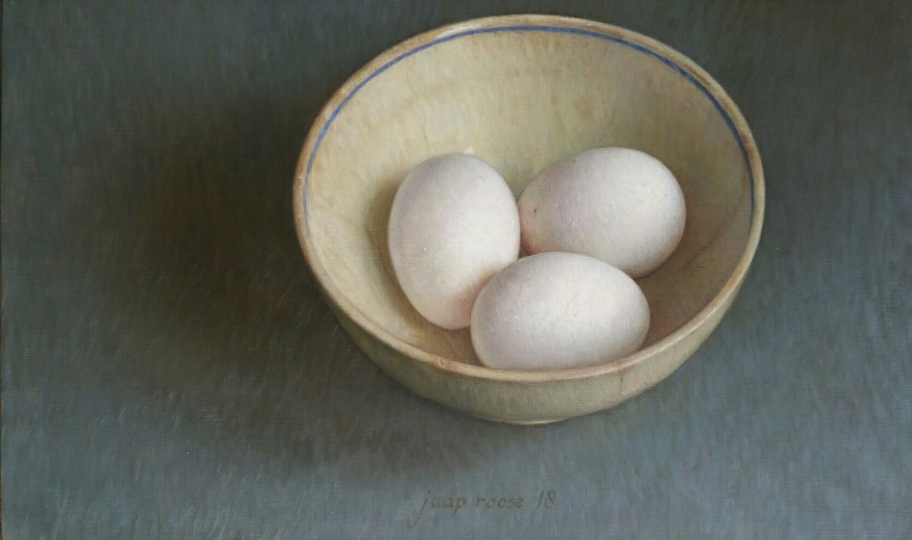 Jaap Roose, Kommetje met eieren, 2018