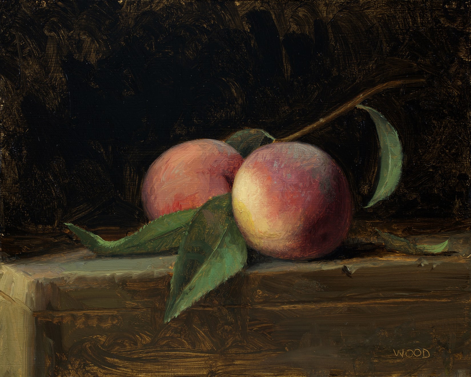 Justin Wood, Two Peaches, 2022
