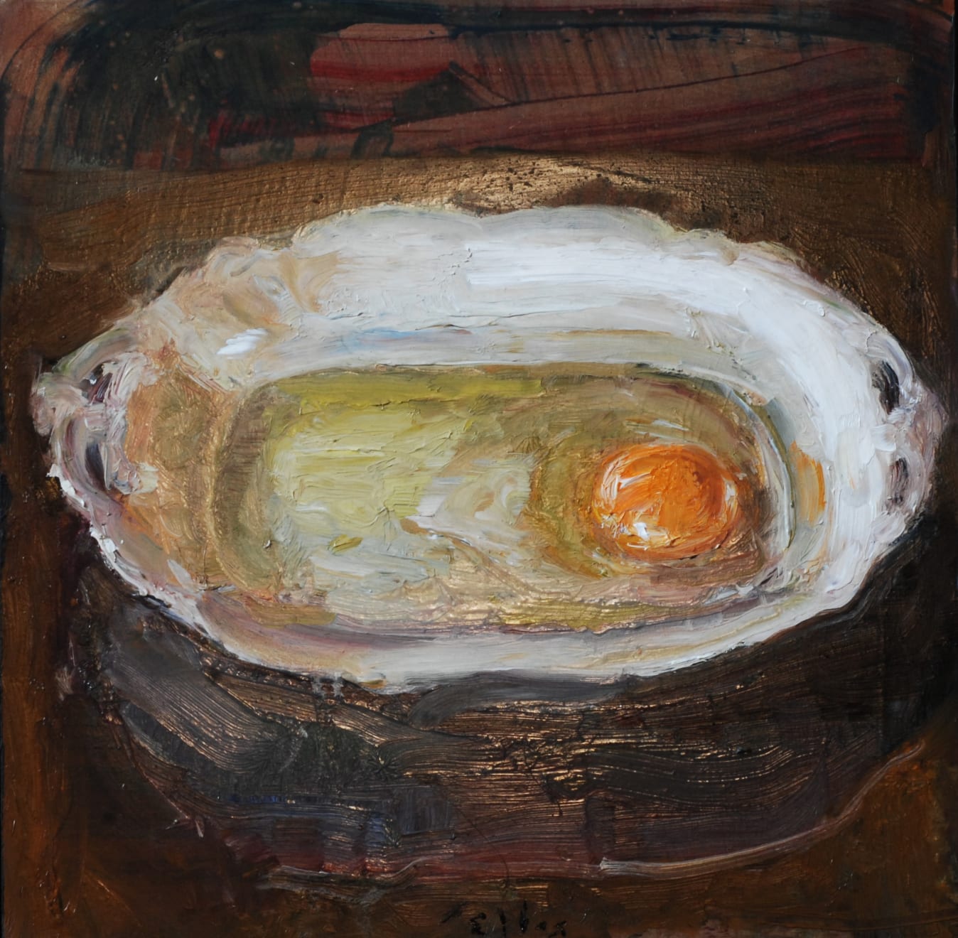 Douwe Elias, Rauw ei in wit schaaltje, 2022