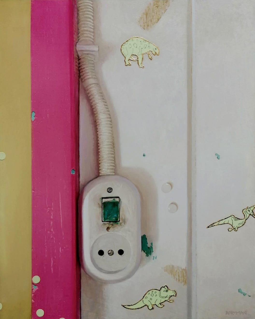 Stijn Rietman, Youth Bedroom Fragment (Diptych), 2022