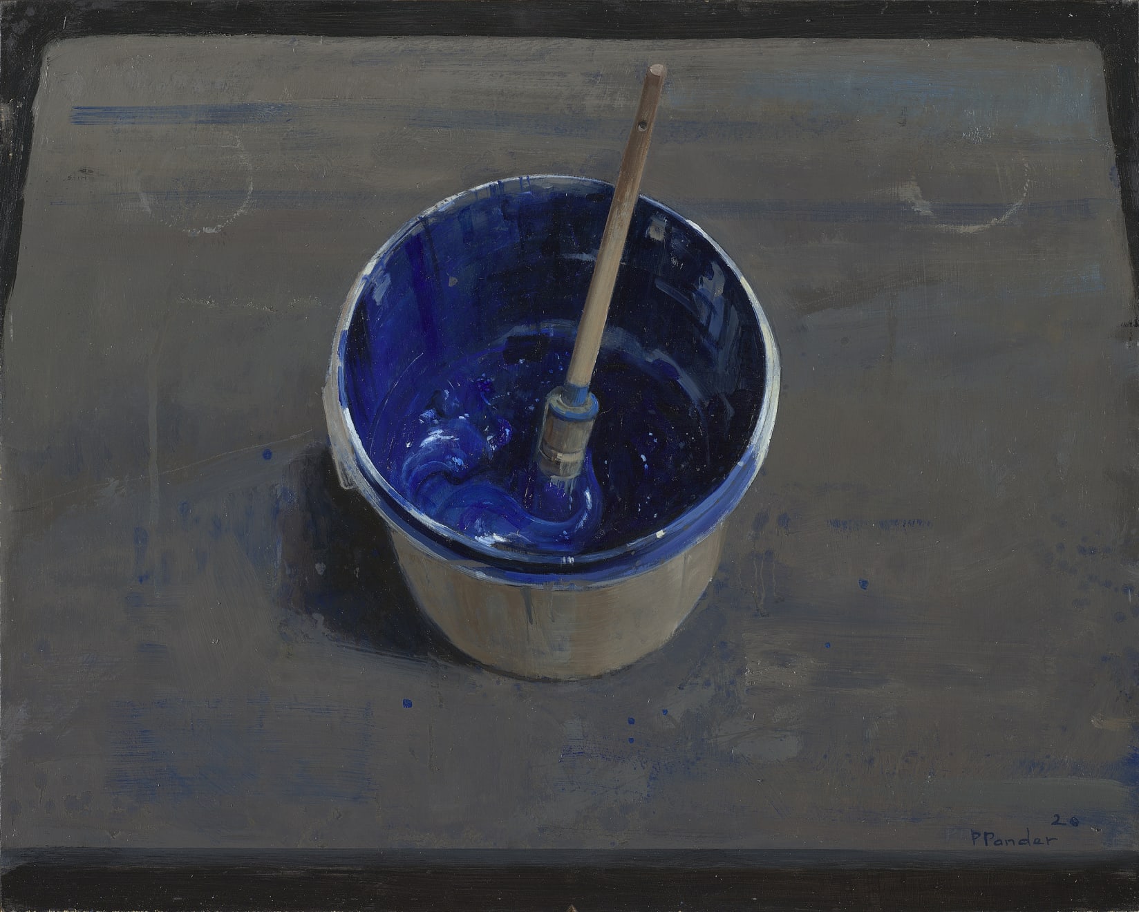 Pieter Pander, Emmertje blauwe verf, 2020