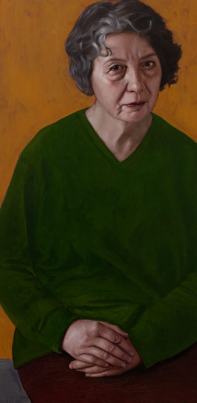 Rosa Boomsma, Woman in Yellow and Green, 2023