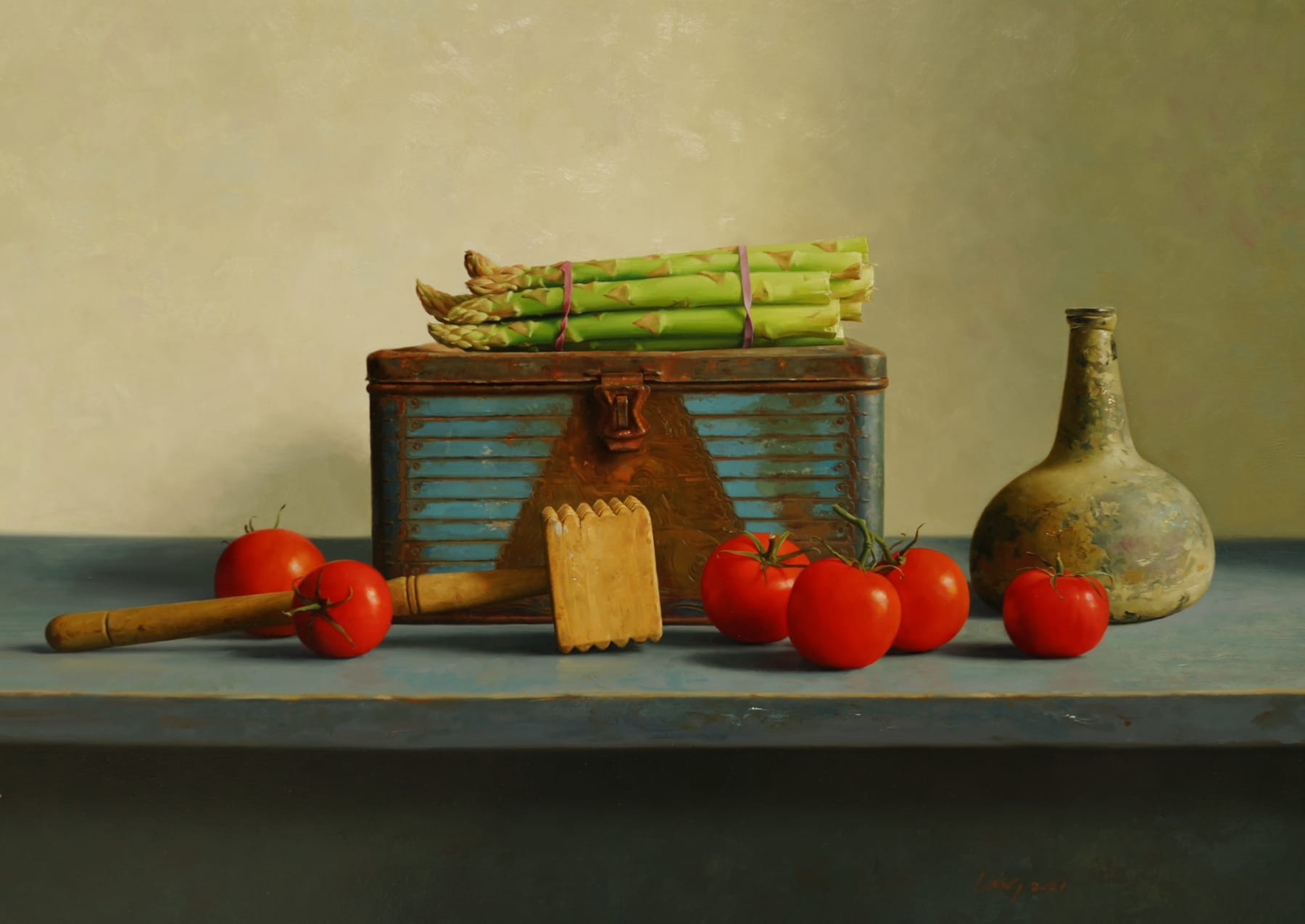 Qiangli Liang, Tomaten met asperges, 2022