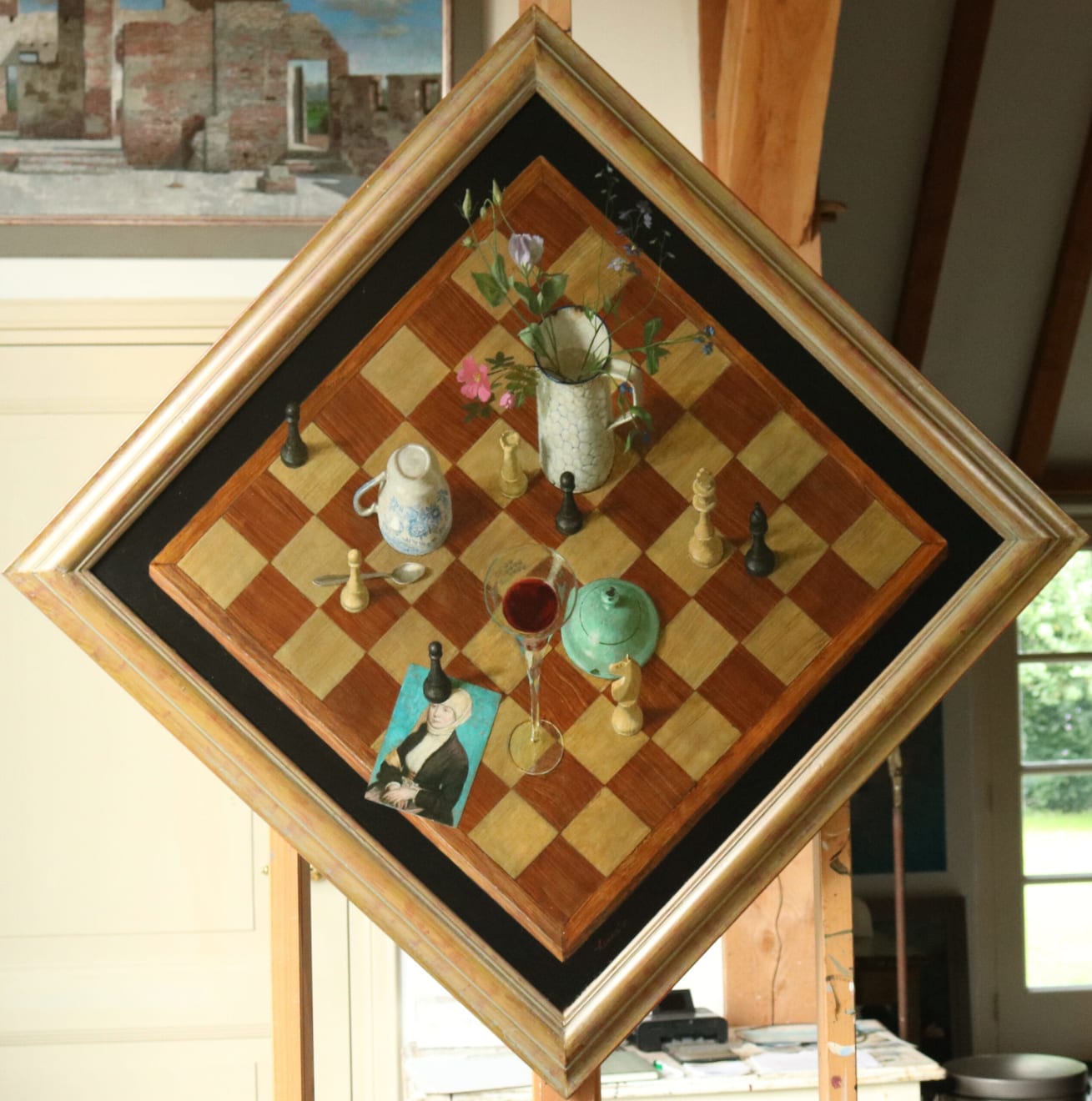 Kenne Grégoire, Schaakbord, 2001