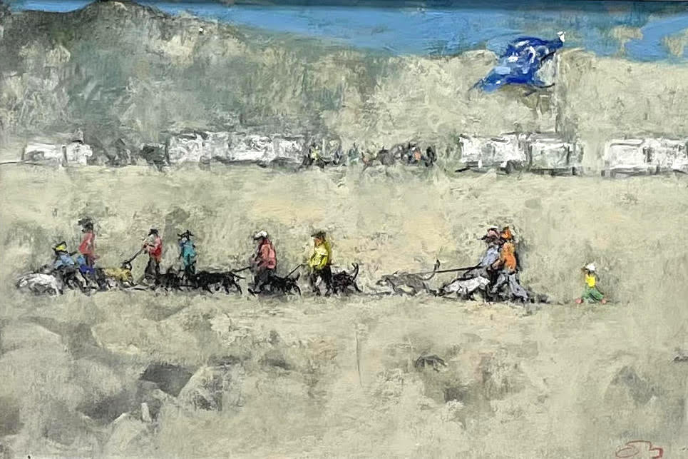 Onno Boerwinkel, Strand, Hondenuitlaters, 2021