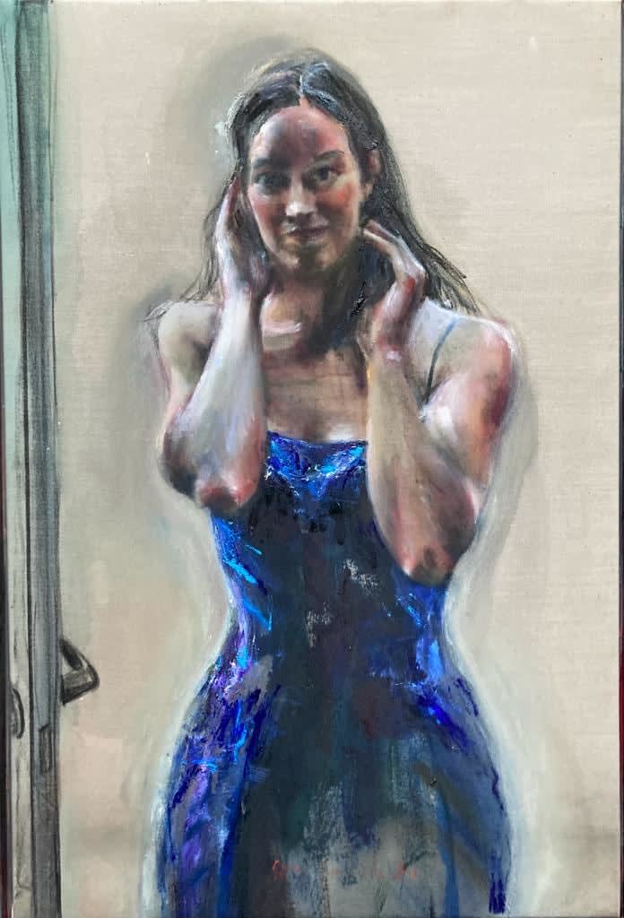 Sam Drukker, Vrouw bij deur,, 2023