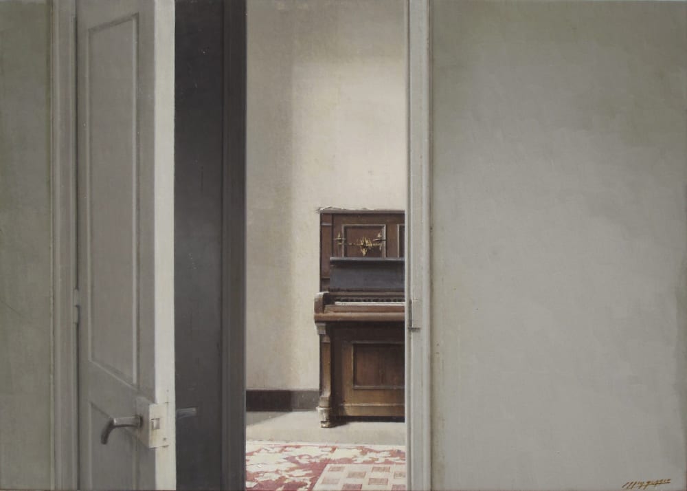Carlos Morago, Interior con piano, 2019