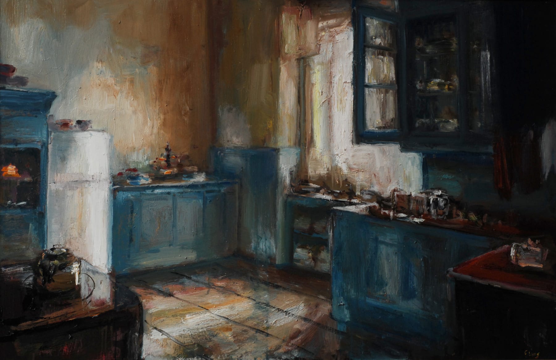 Douwe Elias, Blauwe keuken, 2022