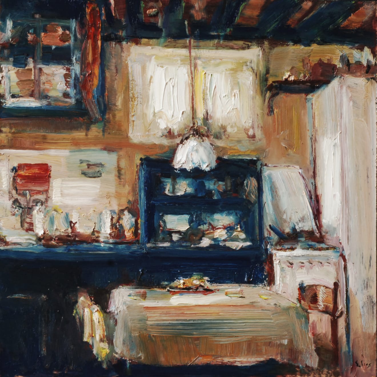 Douwe Elias, Blauwe keuken, 2022