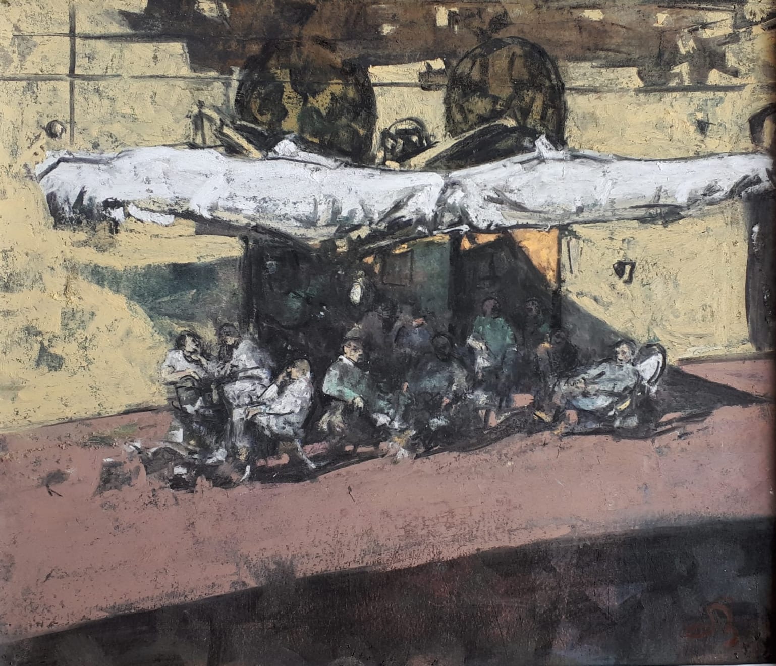 Onno Boerwinkel, I Toscani sulla terrazza, 2021