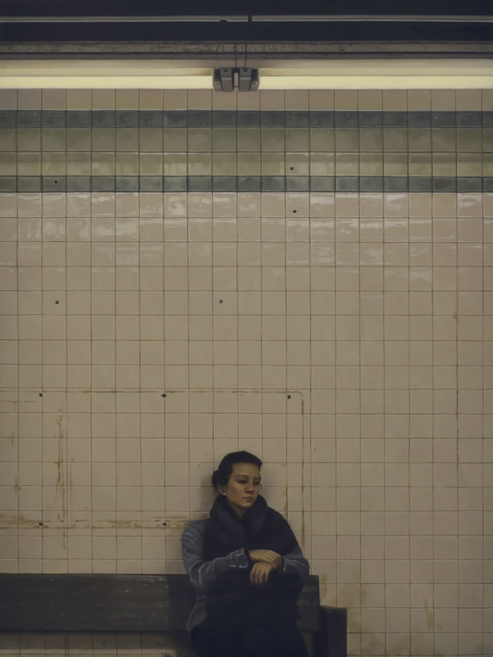 Yongjae Kim, A Woman on Subway Station, 2019