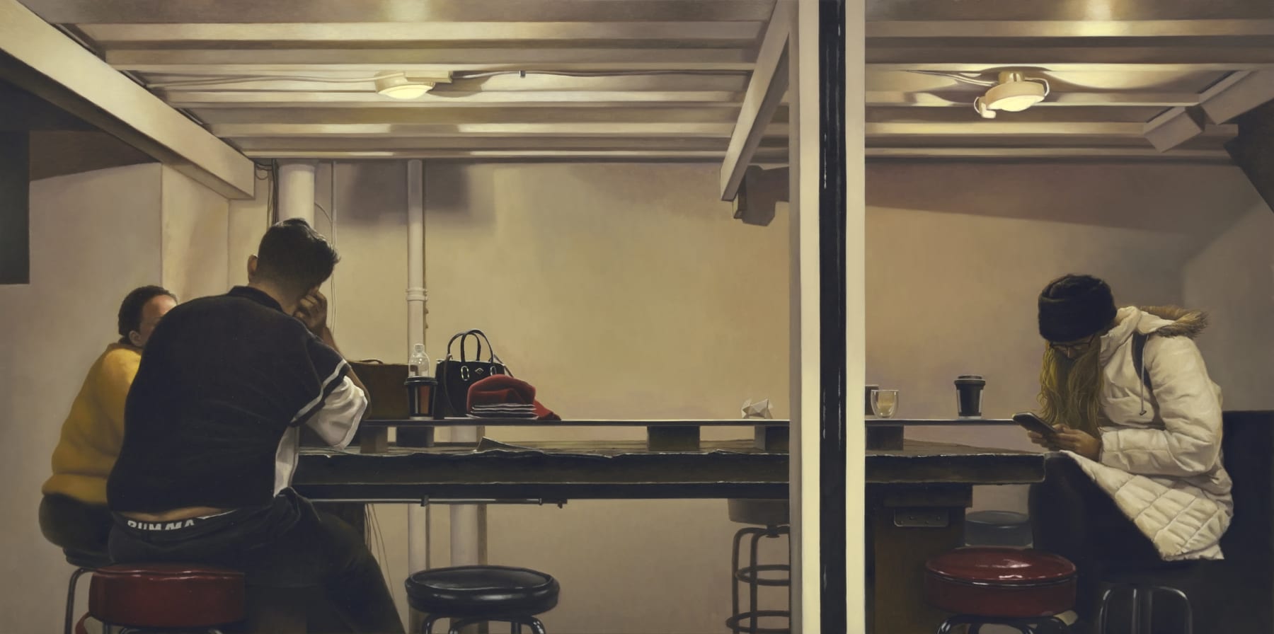 Yongjae Kim, Cafe on New Years Day, 2020