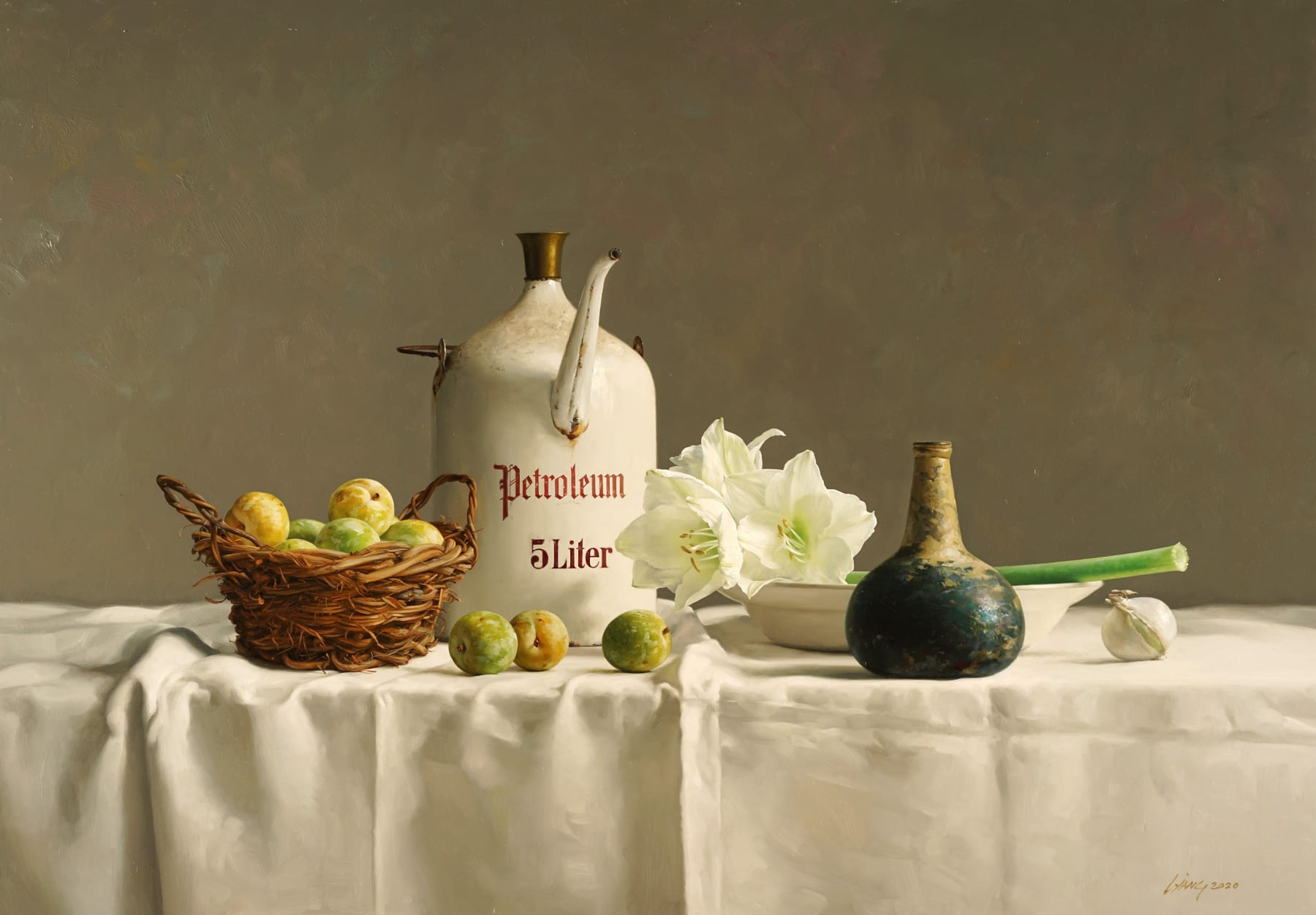 Qiangli Liang, Witte amaryllis, 2020