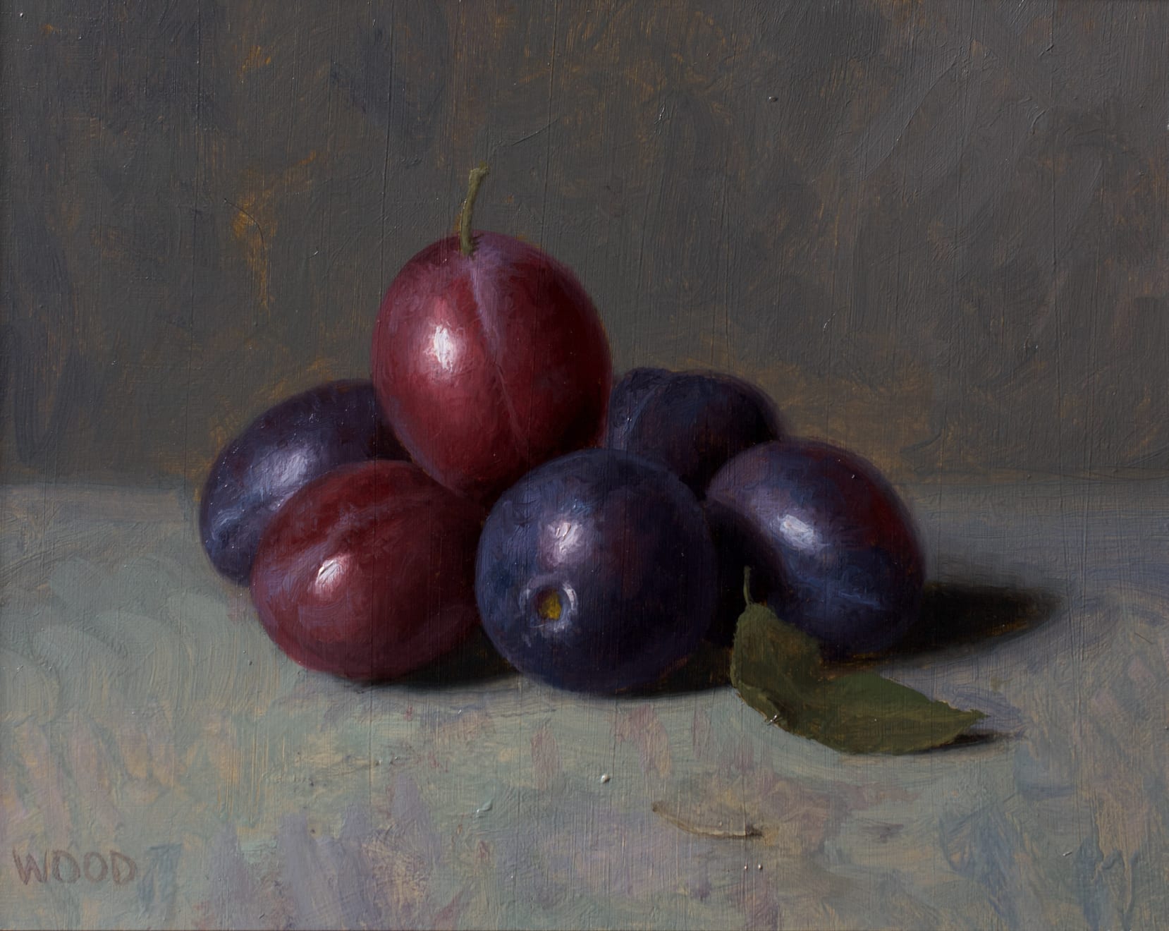 Justin Wood, Italian plums, 2024