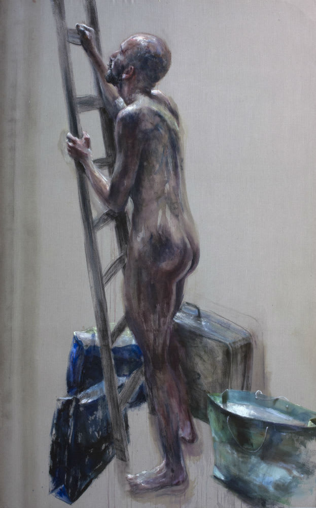 Sam Drukker, Man op ladder, 2017