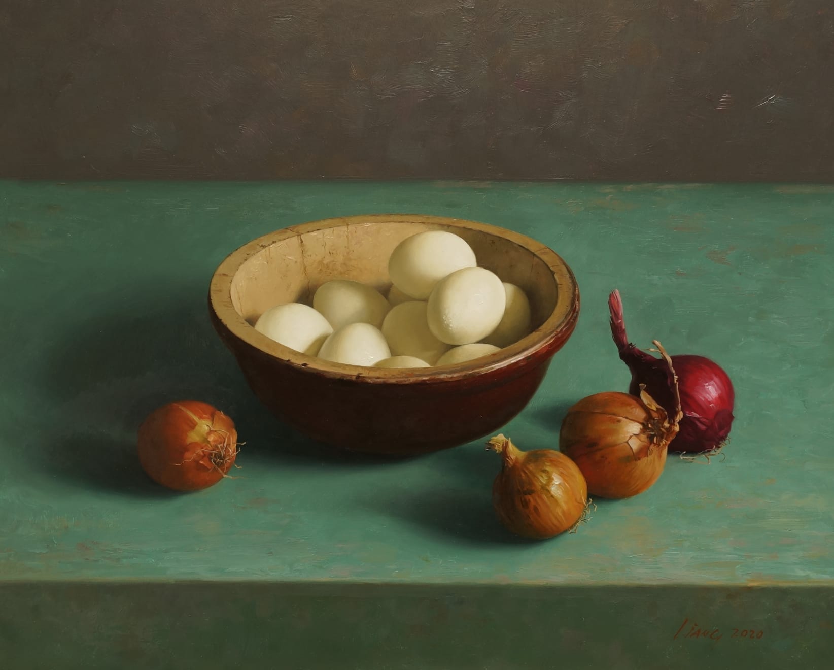 Qiangli Liang, Kom eieren met uien, 2021